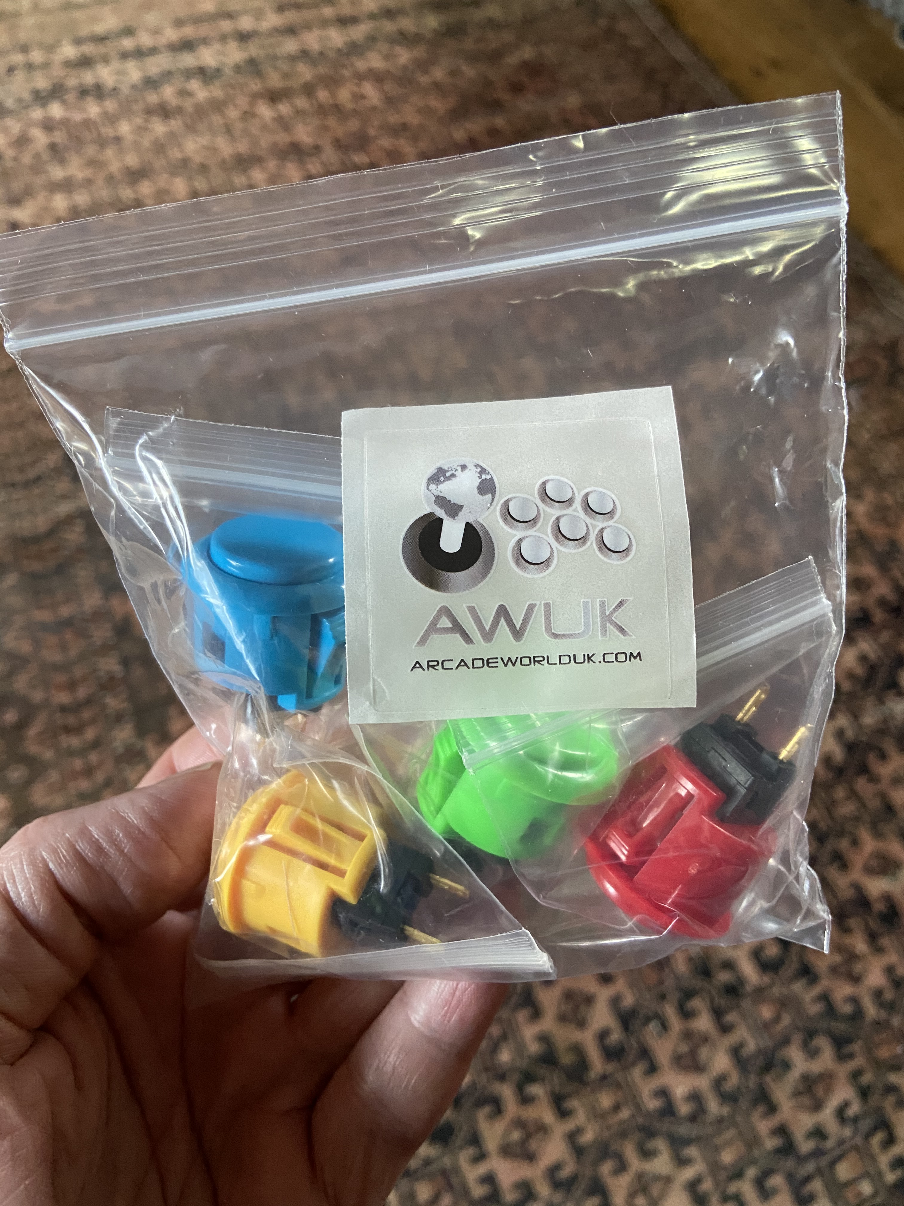 Sanwa Denshi Co. arcade buttons