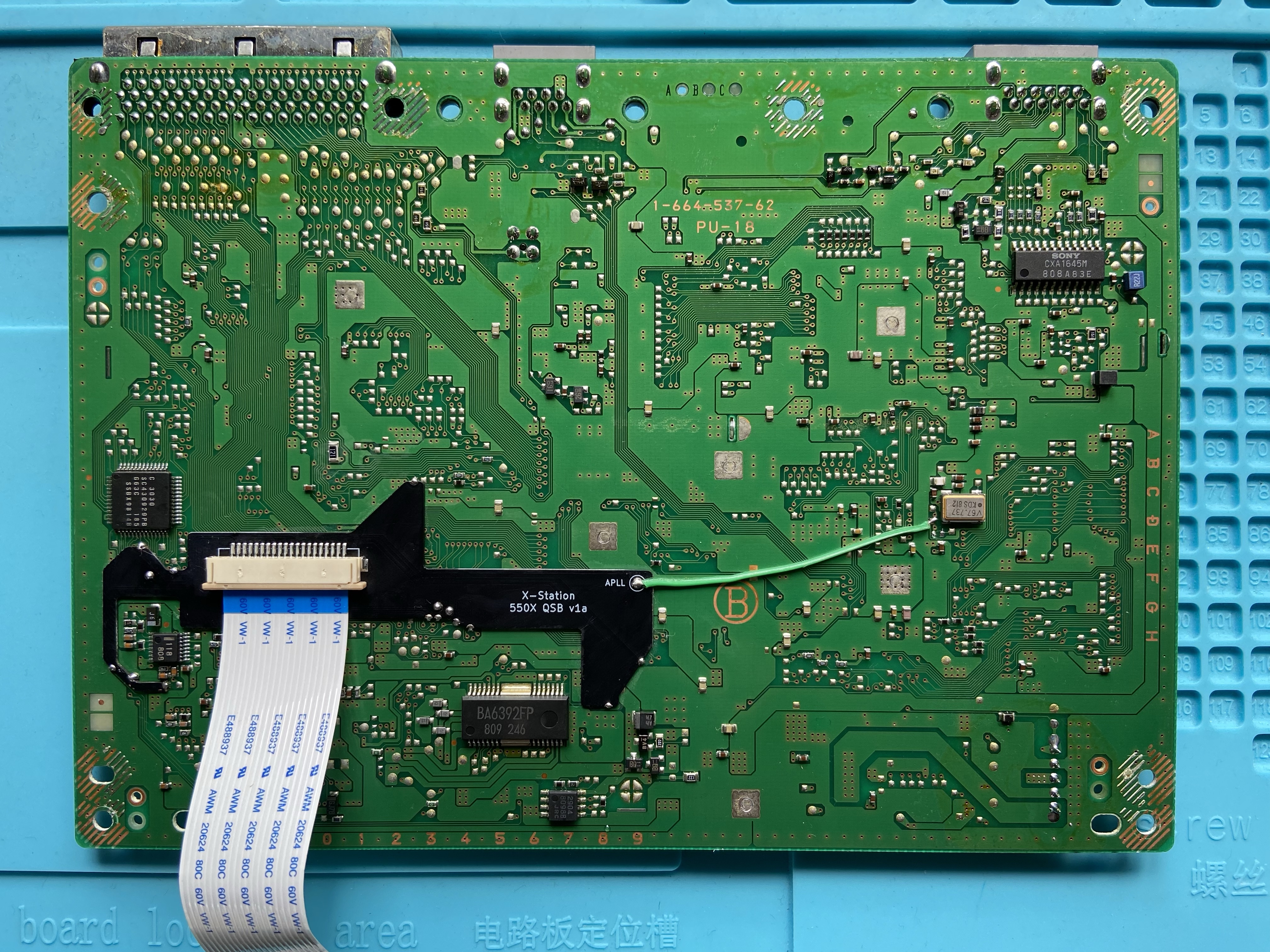 Quick solder board and FFC Installed for the xStation ODE