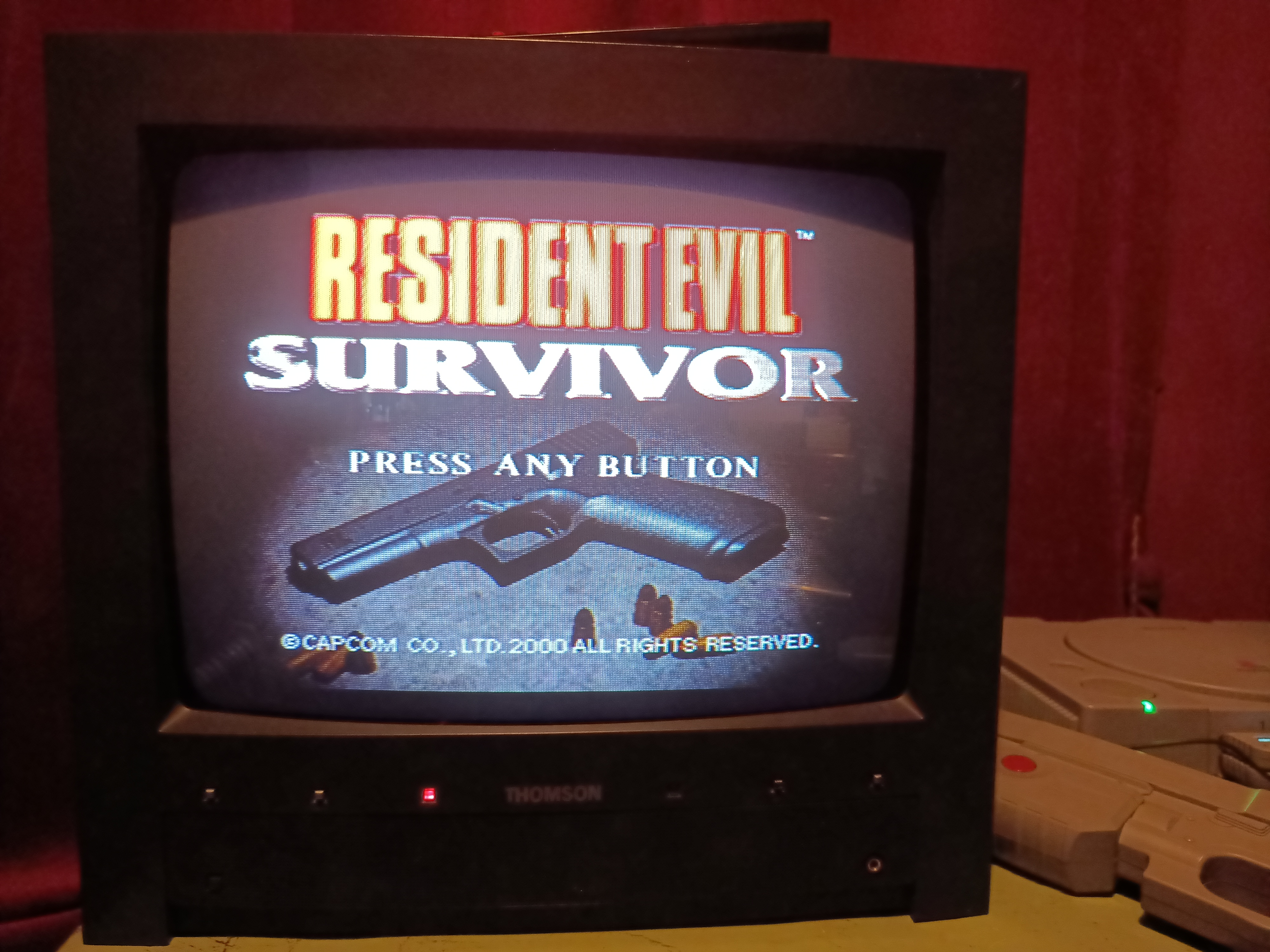 PlayStation gaming on a CRT television