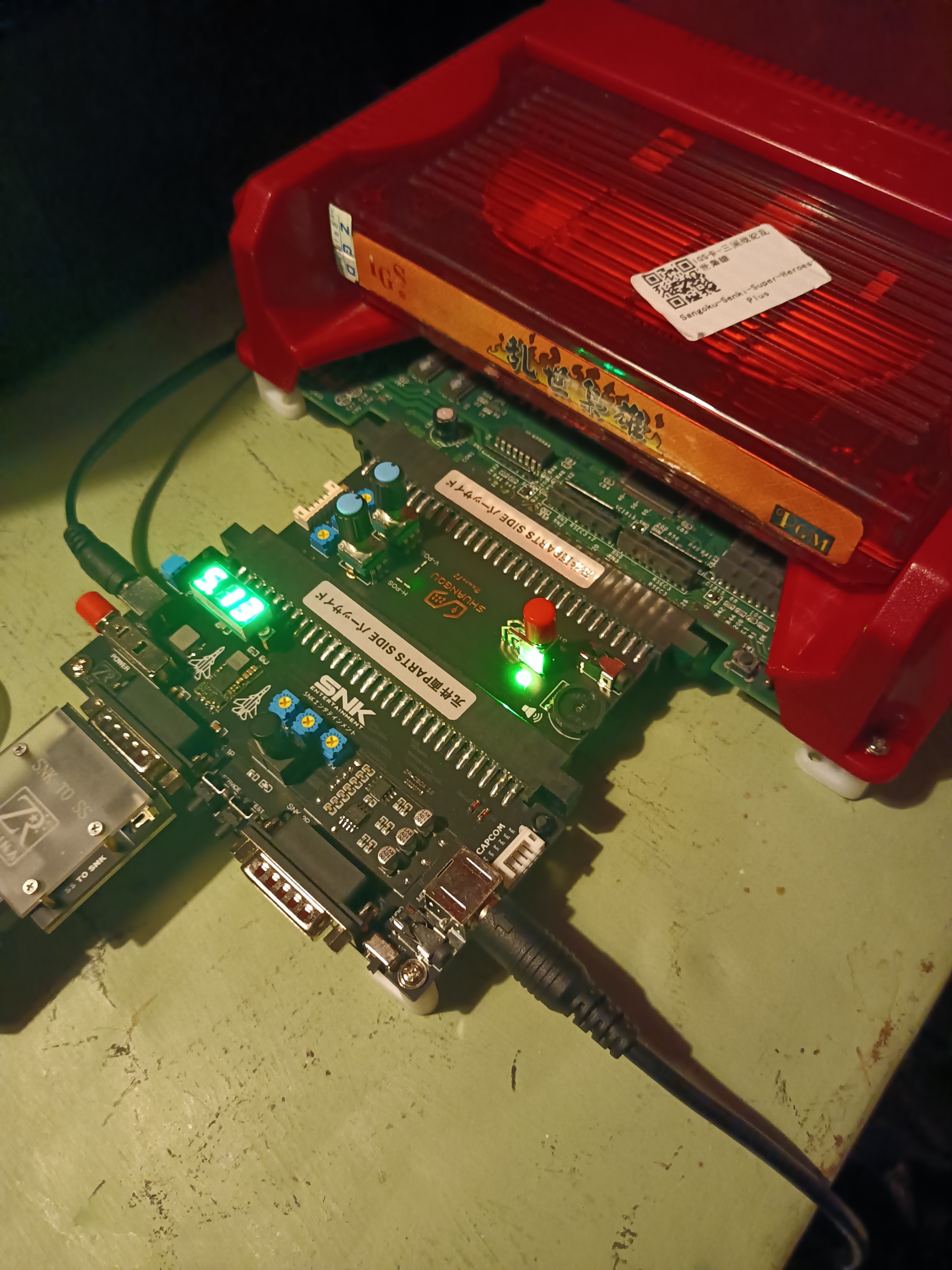 IGS PGM arcade game and supergun