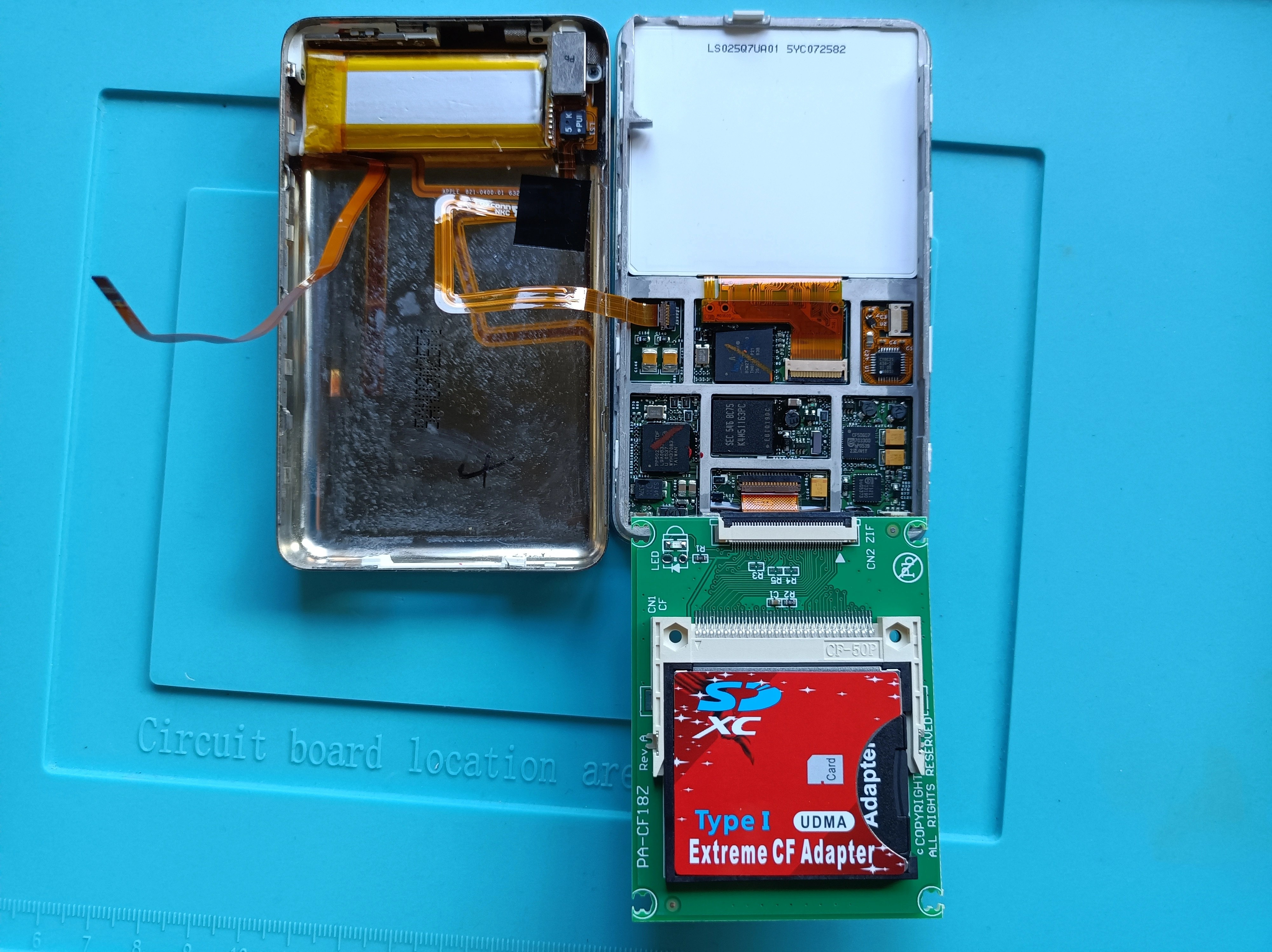 iPod video (5th Generation) with replacement battery and flash drive