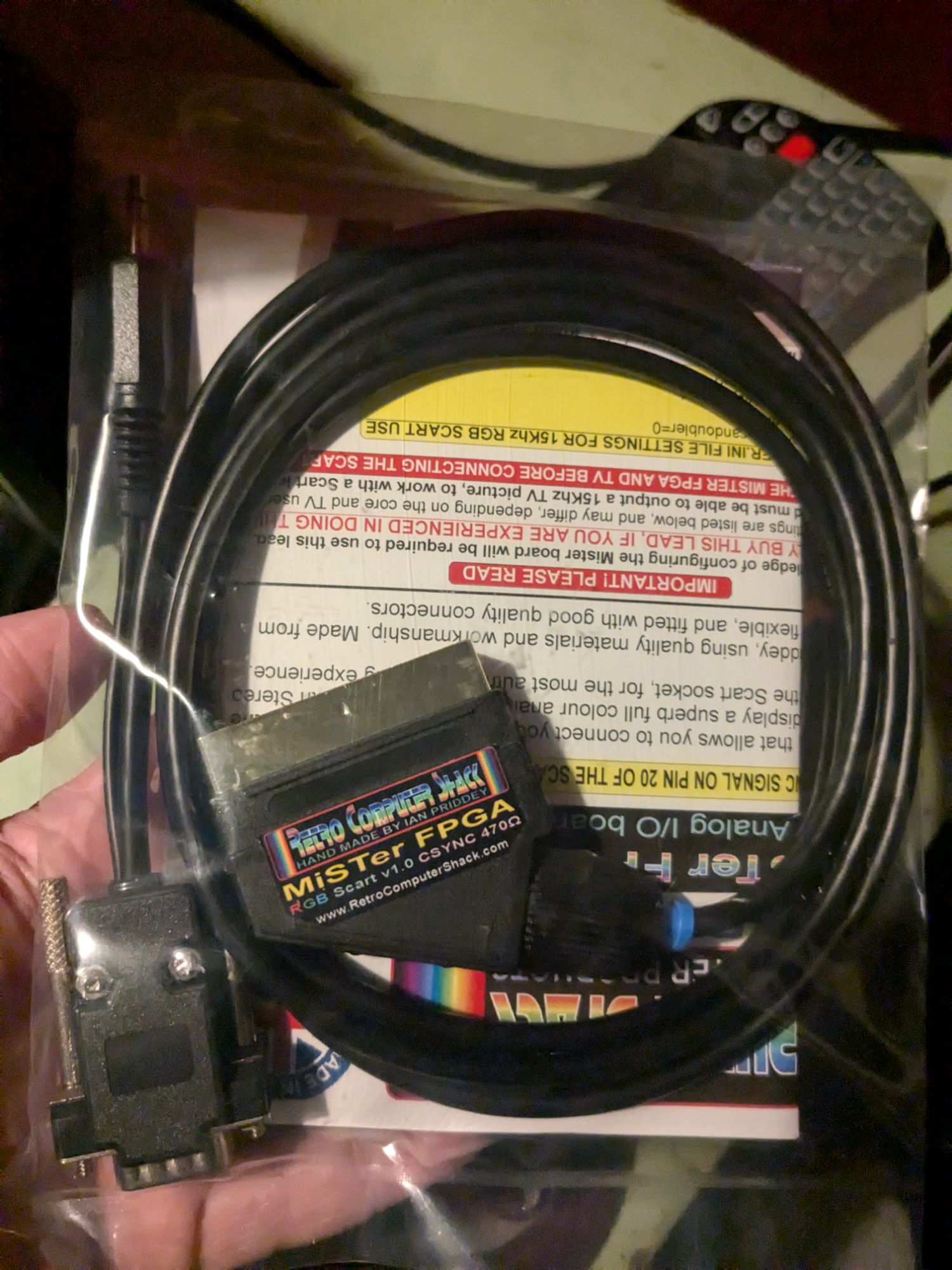 MiSTer RGB cable