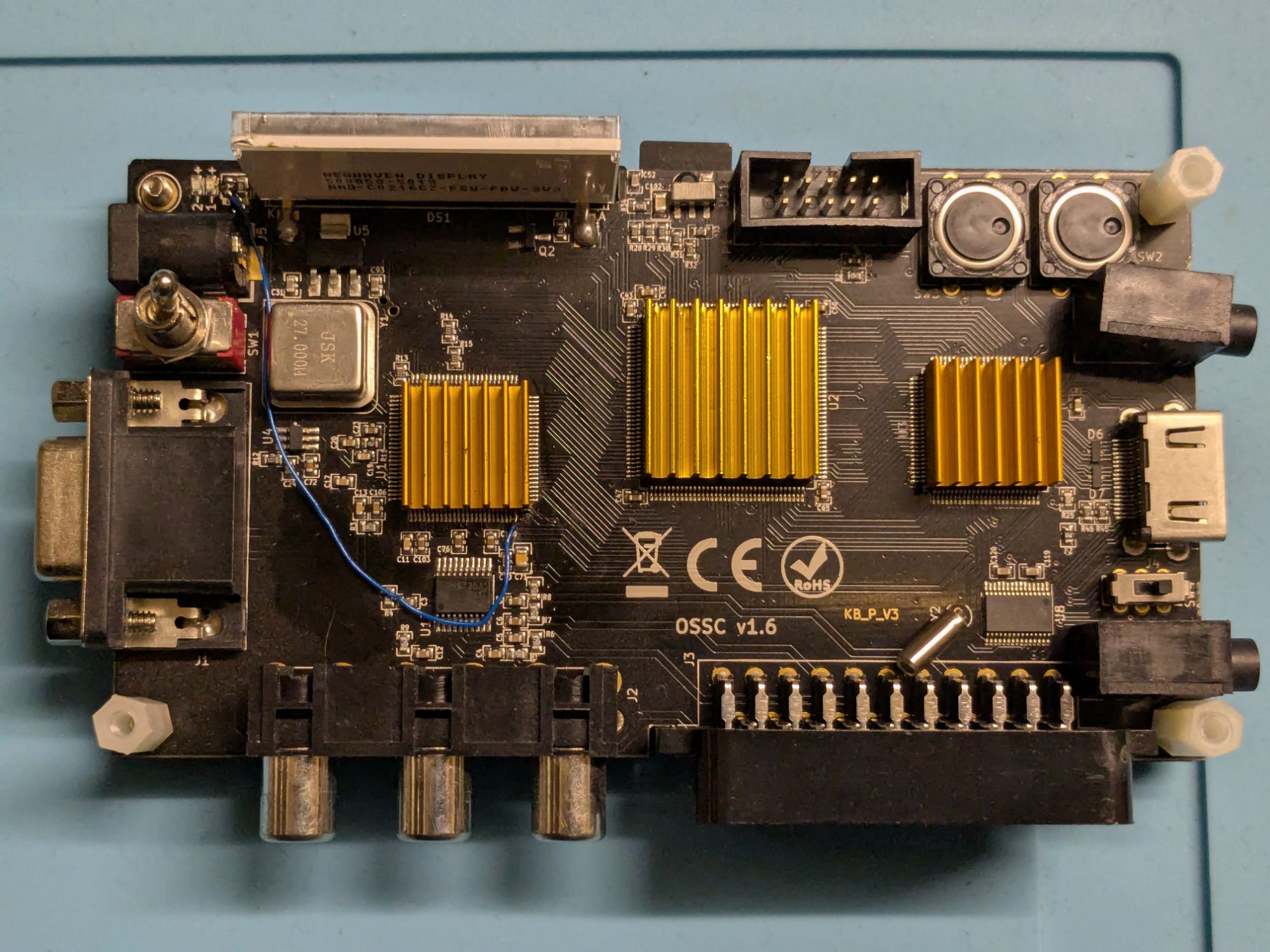 Wiring an OSSC version 1.6 to convert to version 1.8